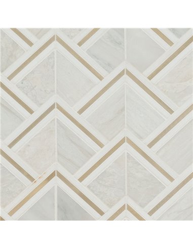 MSI Luxor Kona Gold Pattern Backsplash Tile - Box