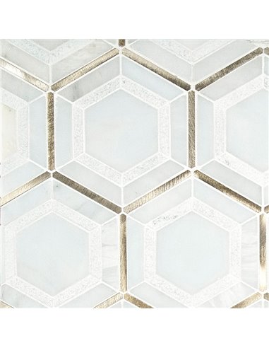 MSI Medici Gold Pattern Backsplash Tile - Box