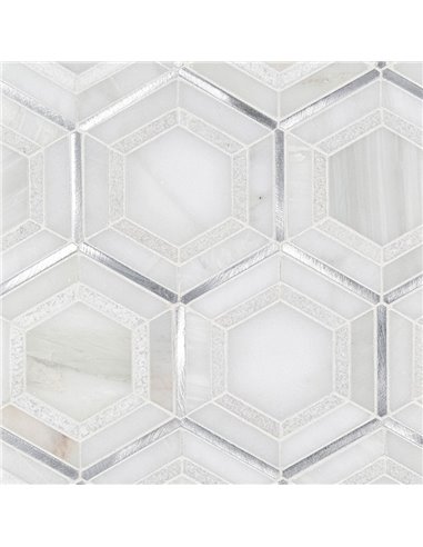 MSI Medici Silver Pattern Backsplash Tile - Box