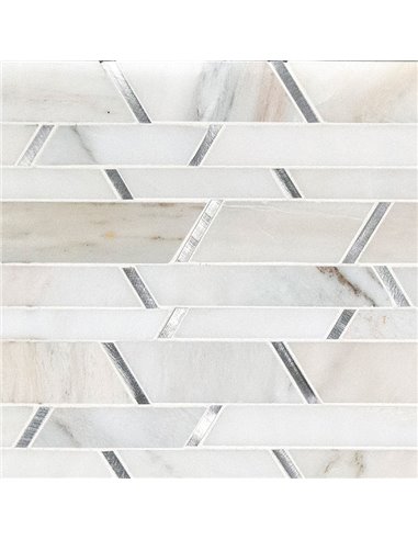 MSI Metro Silver Pattern Backsplash Tile - Box