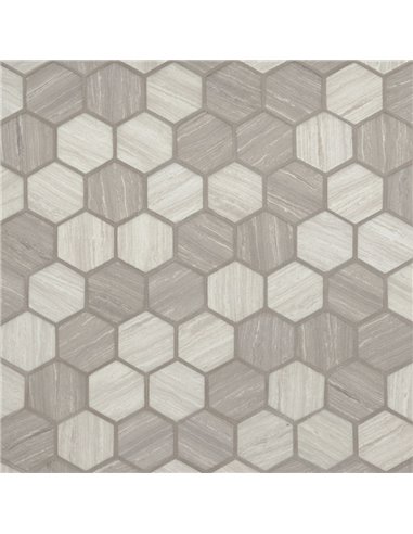 MSI Silva Oak 2 Hexagon Mosaic Tile - Box