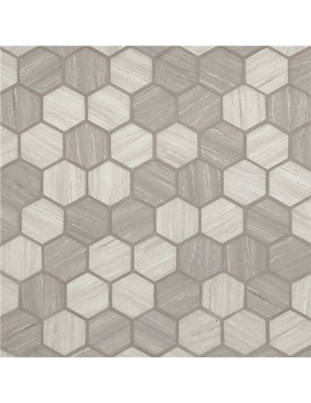 MSI Silva Oak 2 Hexagon Mosaic Tile - Box
