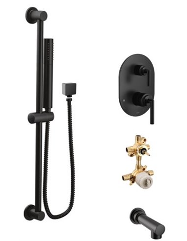 Moen Arris KIT424AR 2-way M-Core3 shower kit with built-in diverter - non Sharing