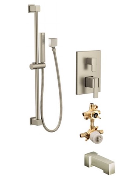 Moen 90 KIT424SQ 2-way M-Core3 shower kit with built-in diverter - non Sharing