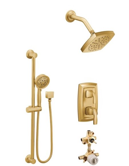Moen Voss KIT423VS 2-way M-Core3 shower kit with built-in diverter - non Sharing