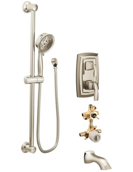 Moen Voss KIT424VS 2-way M-Core3 shower kit with built-in diverter - non Sharing