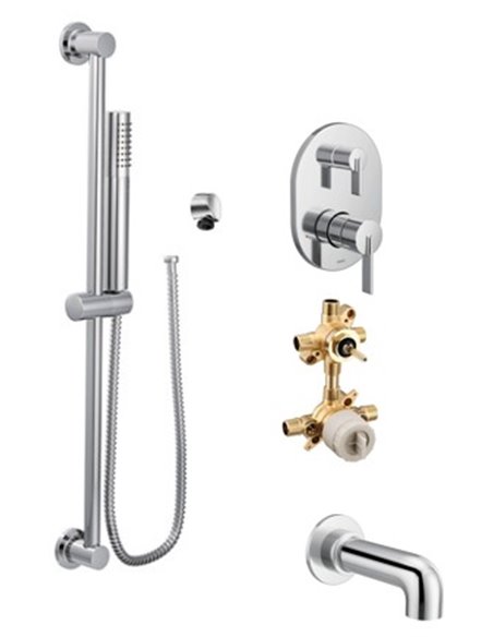 Moen Cia KIT424CI 2-way M-Core3 shower kit with built-in diverter - non Sharing