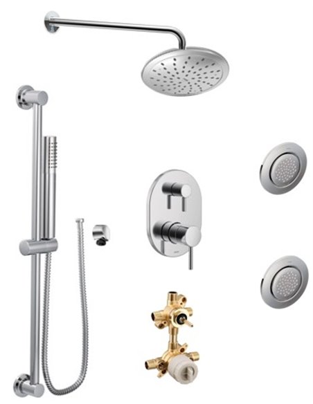 Moen Align KIT535AL 3-way M-Core3 shower kit with built-in diverter - Sharing
