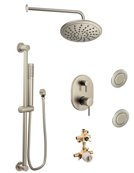 Moen Align KIT535AL 3-way M-Core3 shower kit with built-in diverter - Sharing