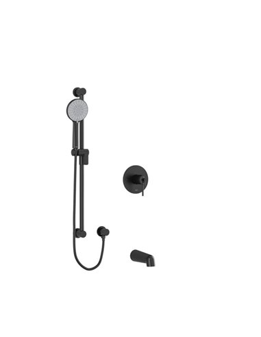 Riobel GS KIT1294GS Type T/P (thermostatic/pressure balance) ½" coaxial 2-way system with hand shower and shower head 
