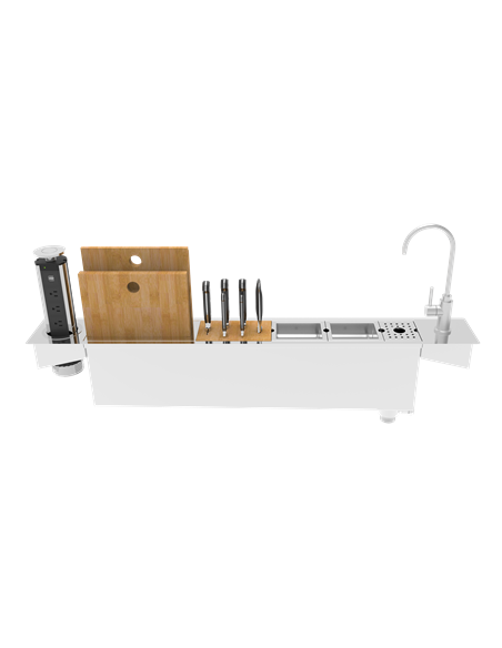 Zomodo Panama Deluxe Kit - Trough Sink and Triple Stage Carbon Filtration System 