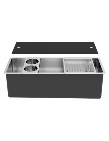 Zomodo Panama 26" Party Bar Station and Trough Sink with Accessories