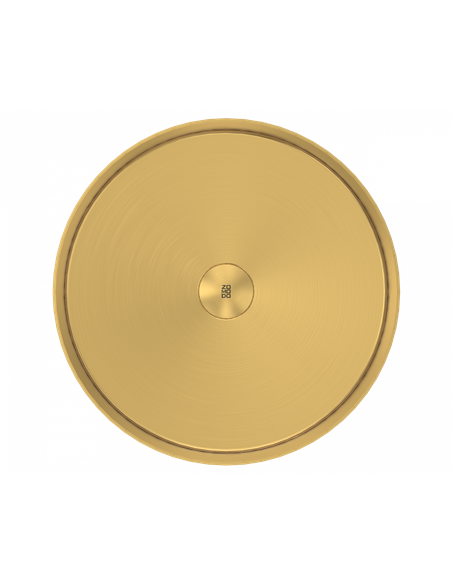 Zomodo 16" Round Vessel Sink - SUS304 StainleStainless Steel Steel with Fixed Drain Kit