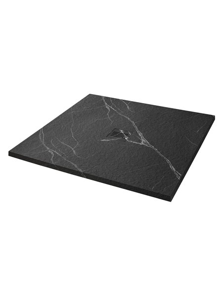 Empyrean Era 36" X 36" Stone Shower Base With Center Drain