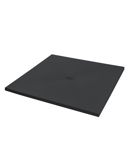 Empyrean Era 40" X 40" Stone Shower Base With Center Drain