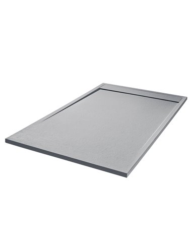 Empyrean Rio 60" X 36" Stone Shower Base With Linear Drain Cover