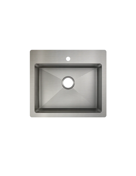 Prochef Single Bowl dualmount Kitchen Sink ProInox H0 Stainless Steel 22" X 16" X 9"