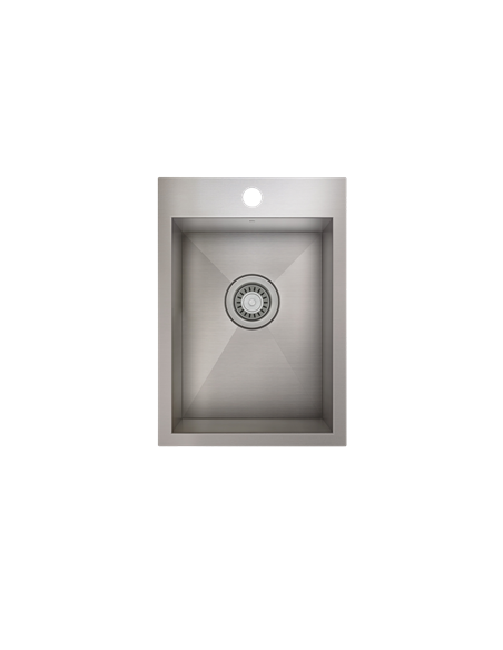 Prochef Single Bowl Topmount Prep/Bar Kitchen Sink ProInox H0 Stainless Steel - 12" x 16 " x 8"