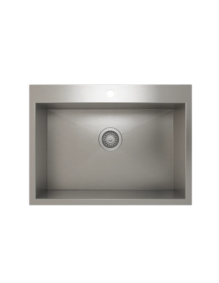 Prochef Single Bowl Topmount Kitchen Sink ProInox H0 Stainless Steel - 25" x 16 " x 9"