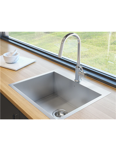 Prochef Single Bowl Topmount Kitchen Sink ProInox H0 Stainless Steel - 25" x 16 " x 9"