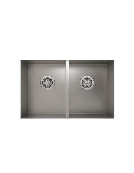 Prochef 50/50 Double Bowl undermount Kitchen Sink ProInox H0 Stainless Steel - 28" X 16" X 8"