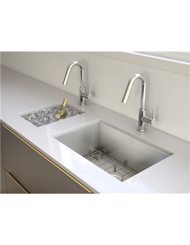 Prochef Single Bowl Undermont Kitchen Sink ProInox H0 Stainless Steel - 25" x 16 " x 10"