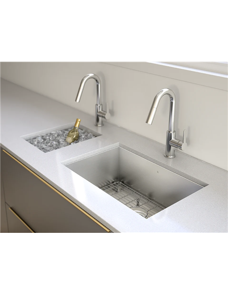 Prochef Single Bowl Undermont Kitchen Sink ProInox H0 Stainless Steel - 25" x 16 " x 8"