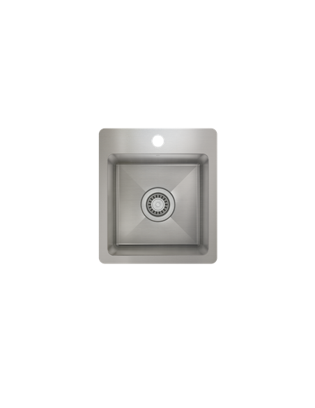 Prochef Single Bowl Topmount Prep/Bar Kitchen Sink ProInox H75 Stainless Steel - 12" x 12 " x 8"