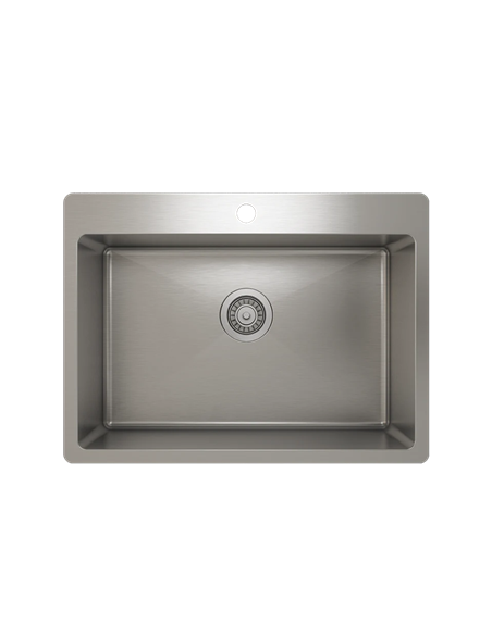 Prochef Single Bowl Topmount Kitchen Sink ProInox H75 Stainless Steel - 25" x 16 " x 9"