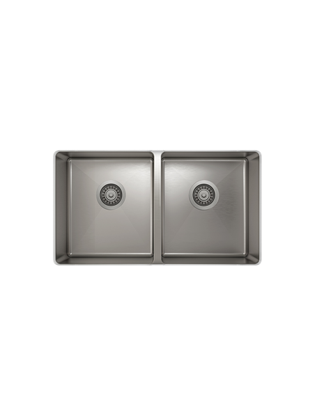 Prochef 50/50 Double Bowl undermount Kitchen Sink ProInox H75 Stainless Steel - 28" X 16" X 8"