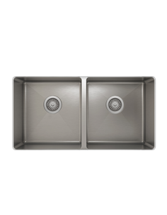 Prochef 50/50 Double Bowl undermount Kitchen Sink ProInox H75 Stainless Steel - 30" X 16" X 10"