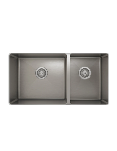 Prochef 60/40 Double Bowl Undermount Kitchen Sink ProInox H75 Stainless Steel - 30" X 16"