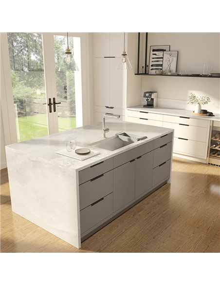 Prochef Single Bowl undermount Kitchen Sink ProInox H0 Stainless Steel 30" X 16" X 9"