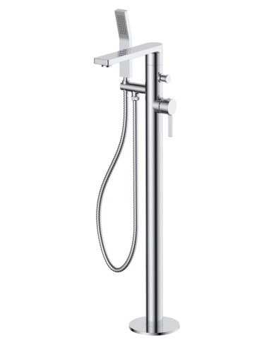 Empyrean TMIA91  MIA  2-way Type T (thermostatic) coaxial floor-mount tub filler with hand shower trim (without rough-in)