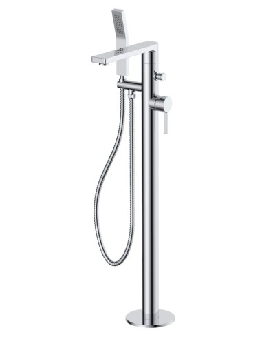 Empyrean MIA91  MIA  2-way Type T (thermostatic) coaxial floor-mount tub filler with hand shower