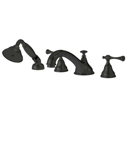 AQUABRASS 7318 REGENCY 4PCE DECKMOUNT TUB FILLER WITH HANDSHOWER