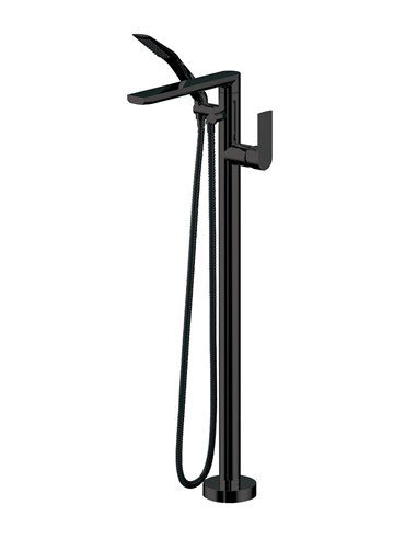 AQUABRASS 15084 TMR FLOORMOUNT TUB FILLER WITH HANDSHOWER