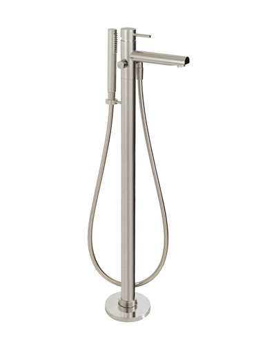 AQUABRASS 61N84 VOLARE FLOORMOUNT TUB FILLER WITH HANDSHOWER