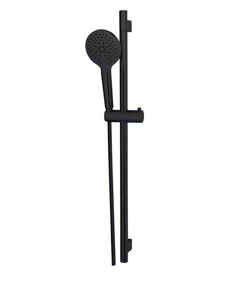AQUABRASS 12685 COMPLETE ROUND SHOWER RAIL - 3 FUNCTIONS