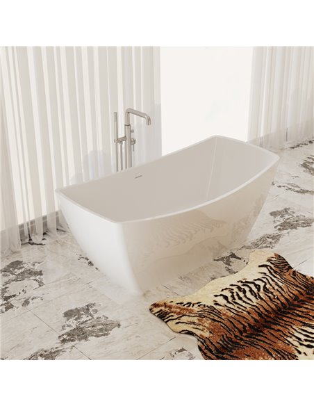 Virta Venice 69" Freestanding Acrylic Bathtub in a White Finish