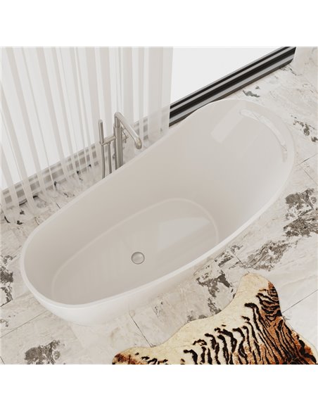 Virta Soprano Freestanding Stone 66" Bathtub