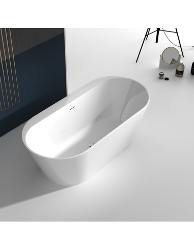 Virta Kenora Freestanding Acrylic 67" Bathtub - White