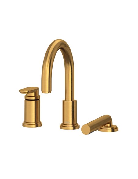 Riobel Arca TAA16 3-Piece Type P - Pressure Balance Deck-Mount Tub Filler With Handshower Trim