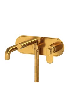 Riobel Arca TAA21 Wall Mount Type T/P - Thermo/Pressure Balance Coaxial Tub Filler Trim With Handshower