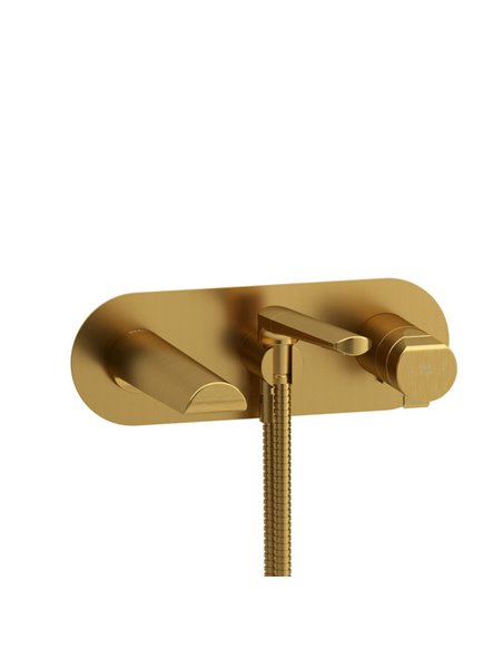 Riobel Parabola TPB21 Wall Mount Type T/P - Thermo/Pressure Balance Coaxial Tub Filler Trim With Handshower