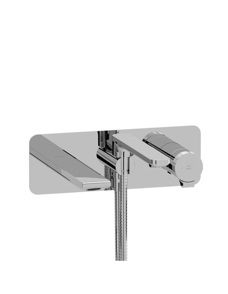 Riobel Fresk TFR21 Wall Mount Type T/P - Thermo/Pressure Balance Coaxial Tub Filler Trim With Handshower