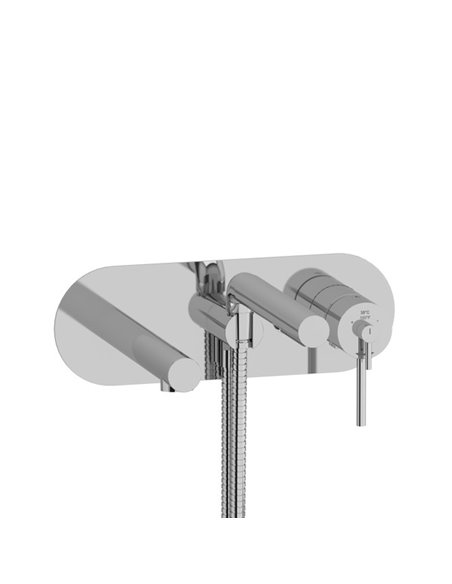 Riobel GS TGS21 Wall Mount Type T/P - Thermo/Pressure Balance Coaxial Tub Filler Trim With Handshower