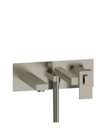 Riobel Kubik TUS21 Wall Mount Type T/P - Thermo/Pressure Balance Coaxial Tub Filler Trim With Handshower