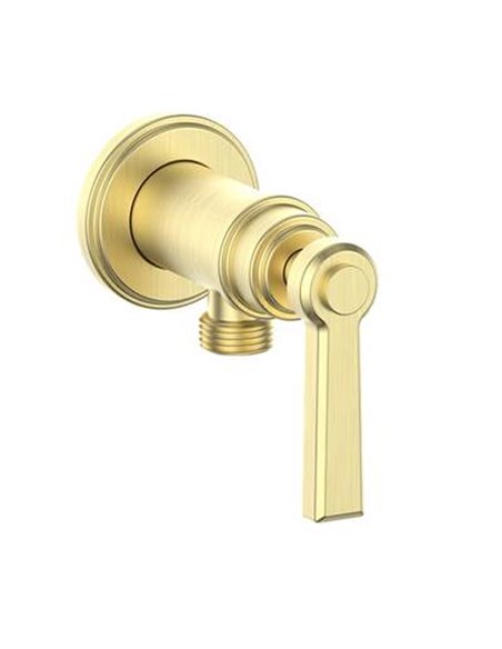 Vogt EC.Z1.02 Zehn Brass Elbow Connector with Shut-Off