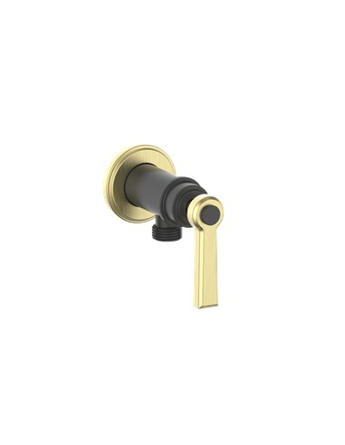 Vogt EC.Z1.02 Zehn Brass Elbow Connector with Shut-Off